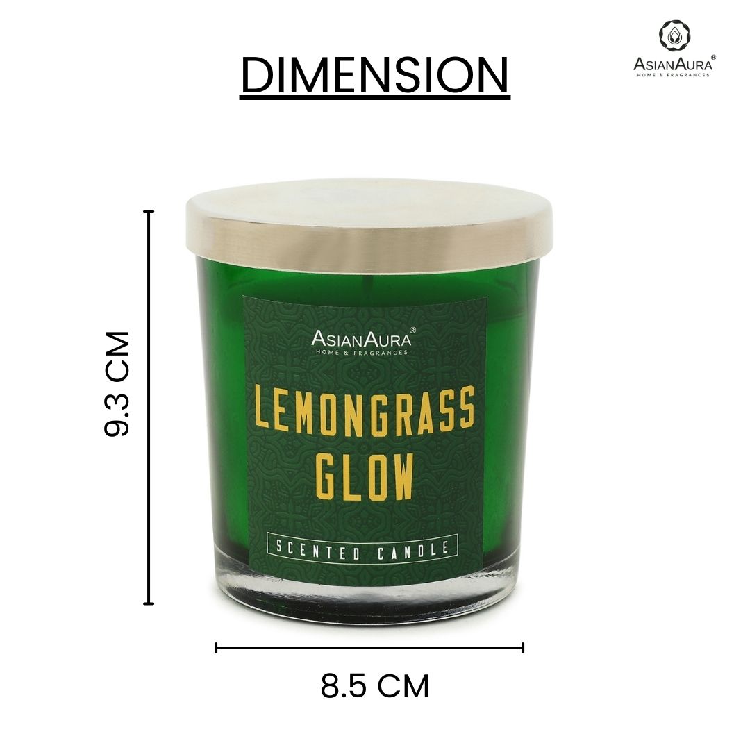 Scented Jar Candle - Lemongrass Glow