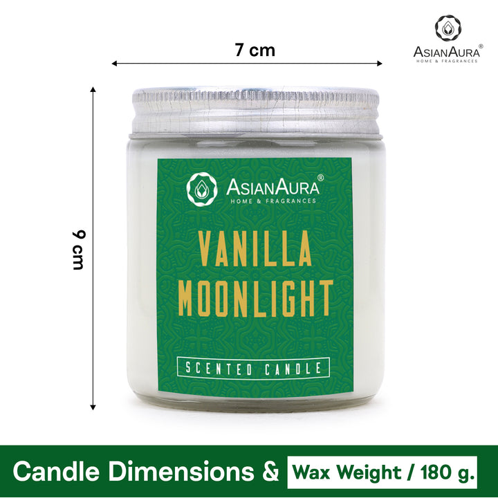 White Screw Jar Candle - Vanilla Moonlight