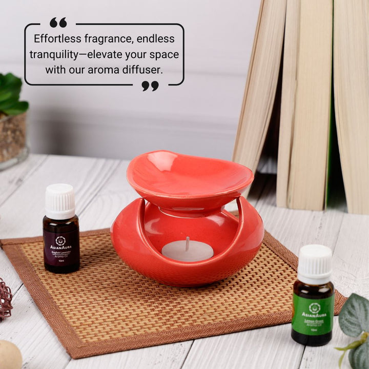 Shell Candle Diffuser - Red