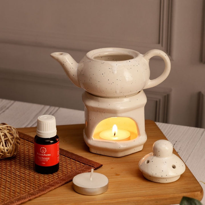 White Kettle Candle Diffuser