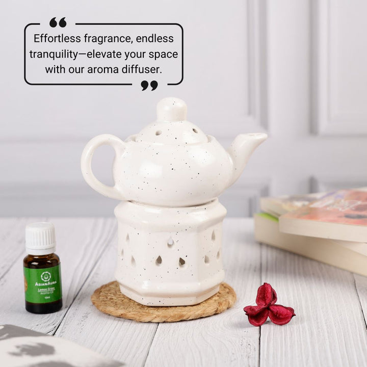 White Kettle Candle Diffuser