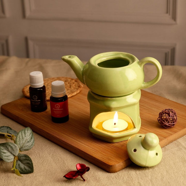 Light Green Kettle Candle Diffuser