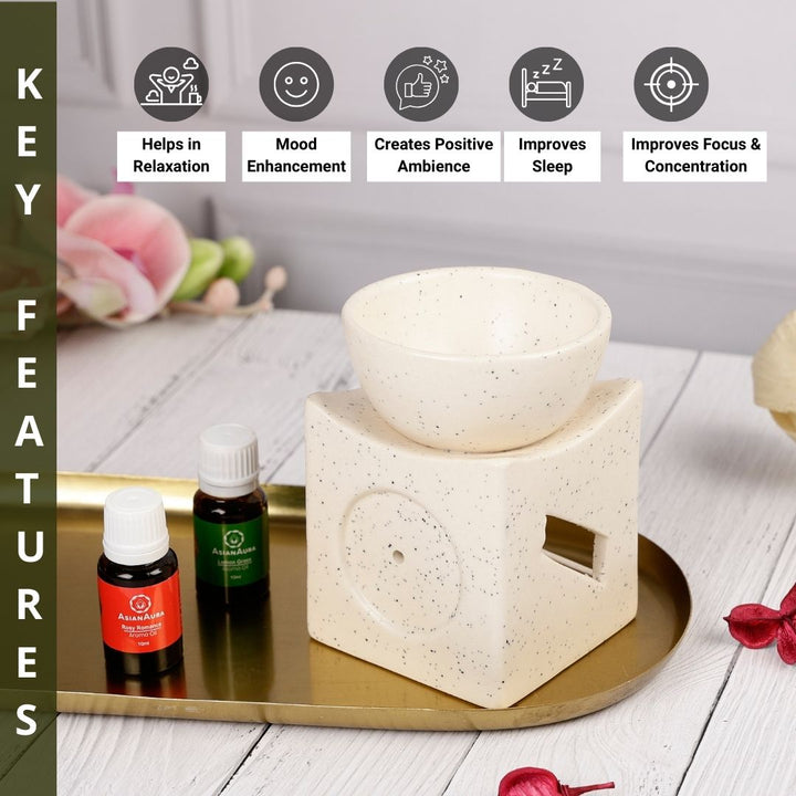 Lumo Square Candle Diffuser - White
