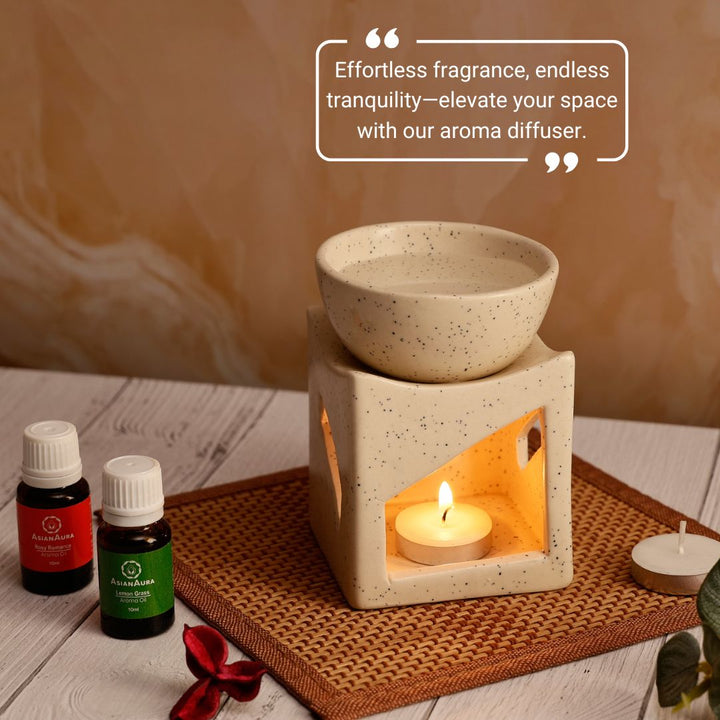 Lumo Square Candle Diffuser - White
