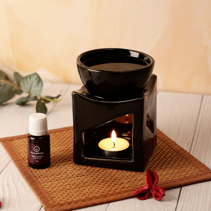 Lumo Square Candle Diffuser - Black