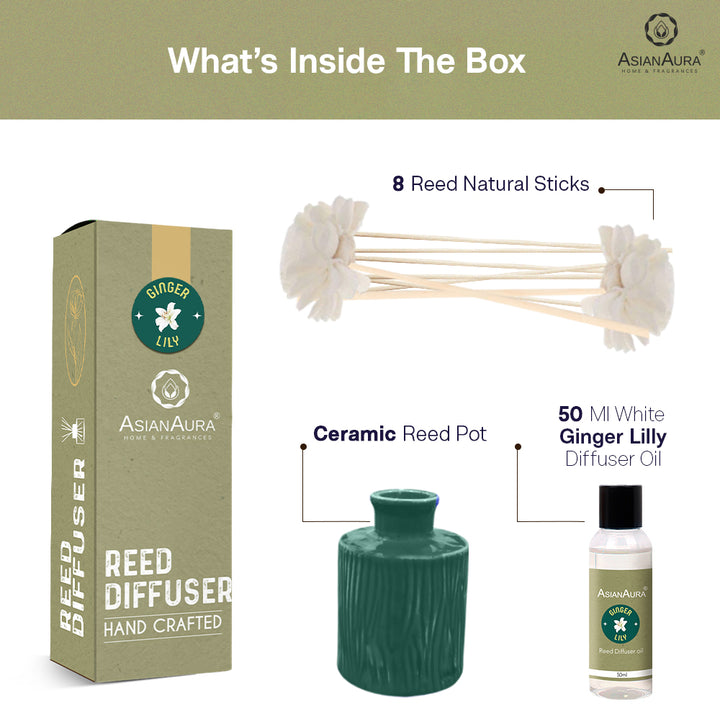 Handcrafted Reed Diffuser - Ginger Lily