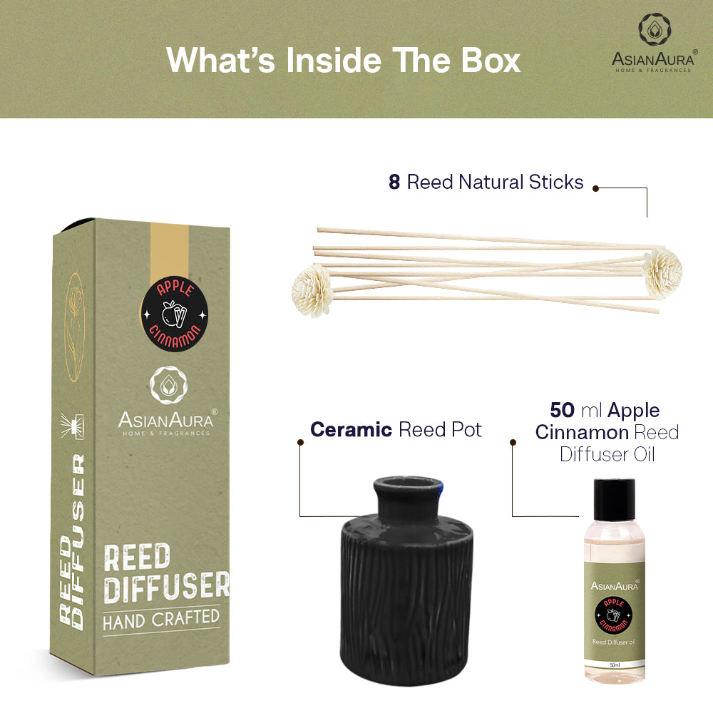 Handcrafted Reed Diffuser - Apple cinnamon