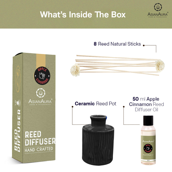 Handcrafted Reed Diffuser - Apple cinnamon