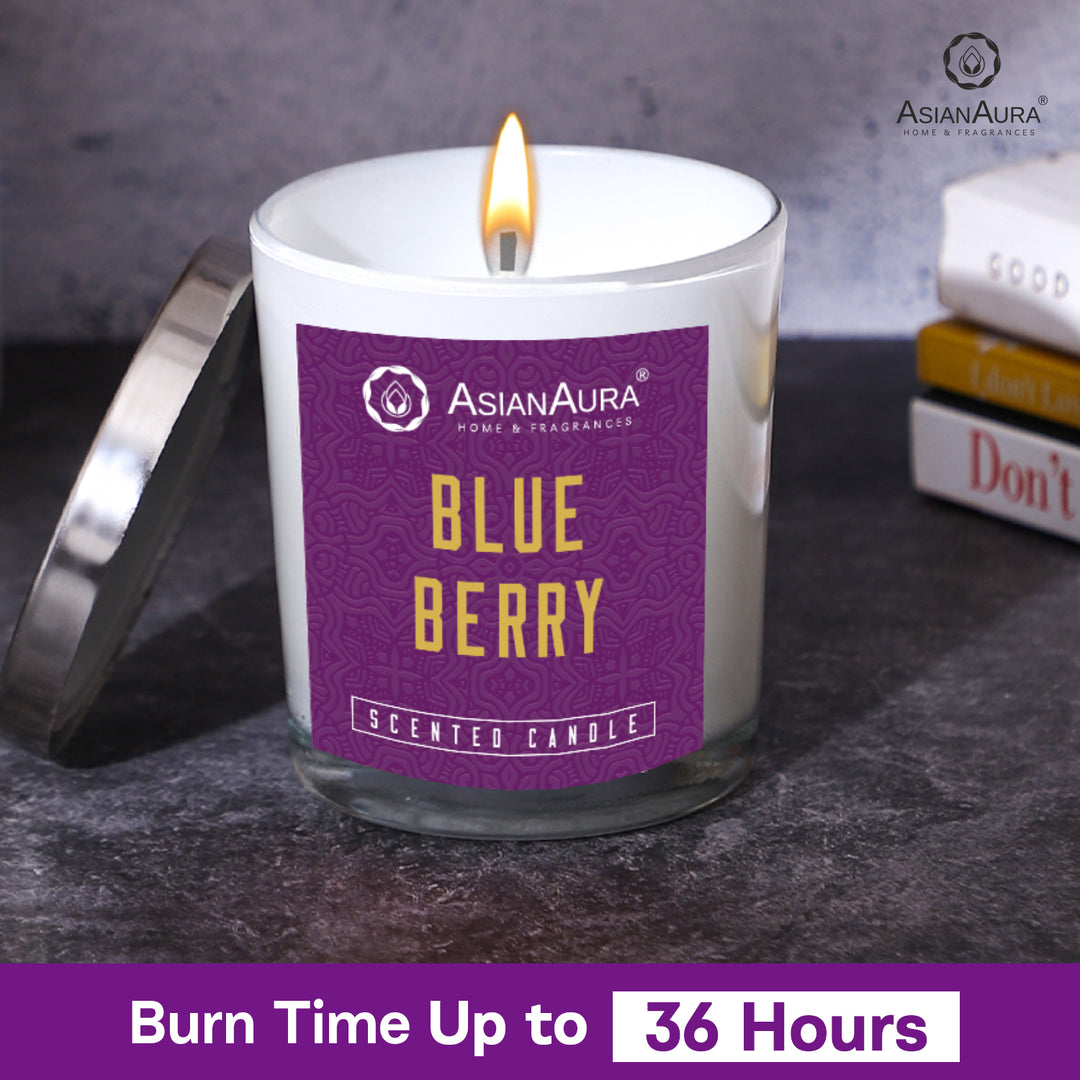 Scented Jar Candle - Blue Berry
