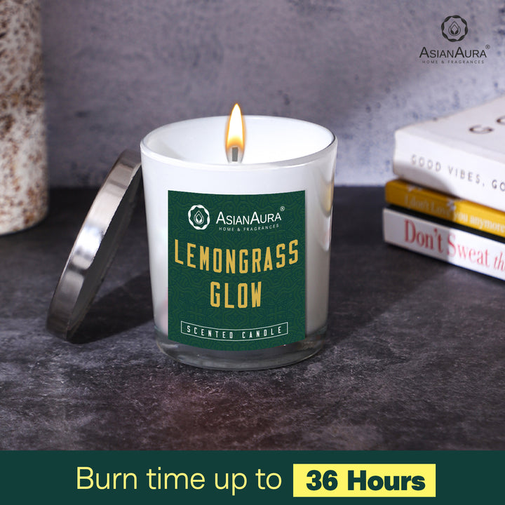 Scented Jar Candle - Lemongrass Glow
