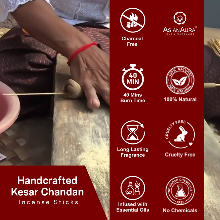 Premium Incense Sticks - Kesar Chandan (60N)
