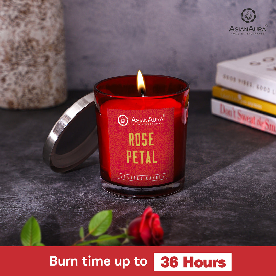 Scented Jar Candle - Rose Petal