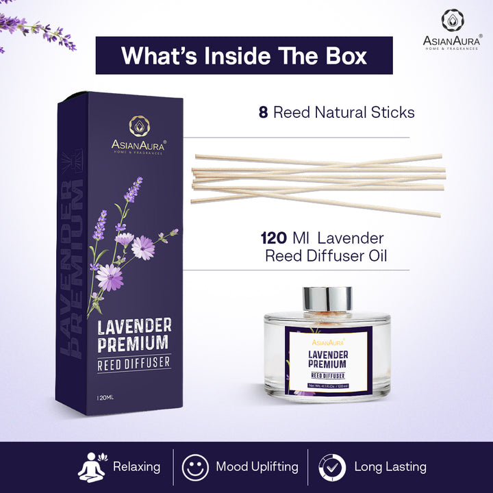 Lavender Premium Reed Diffuser - 120 ml