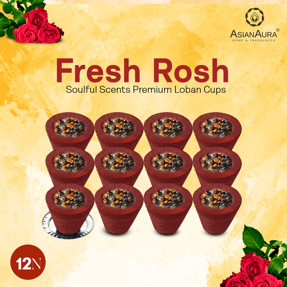 Premium Loban Cups - Fresh Rose (12N)
