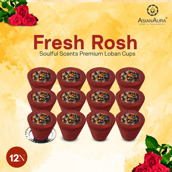 Premium Loban Cups - Fresh Rose (12N)