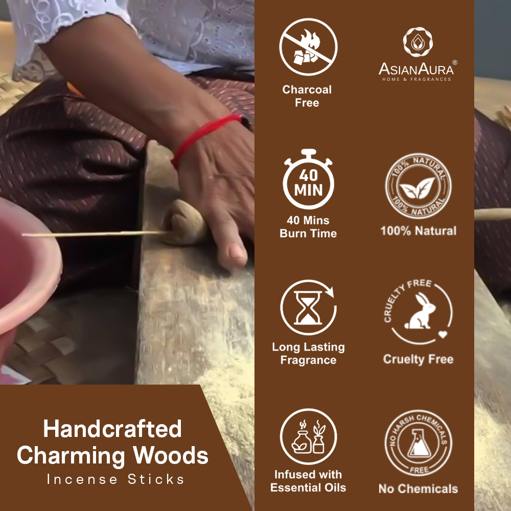 Premium Incense Sticks - Charming Woods (60N)