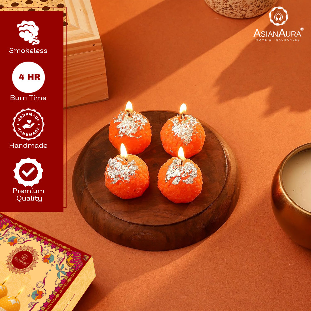 Ladoo Candle - Pack of 4