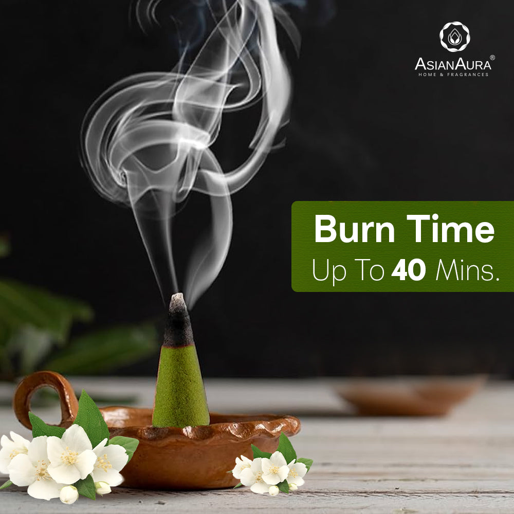 Premium Incense Cones - Mogra Phool (40N)
