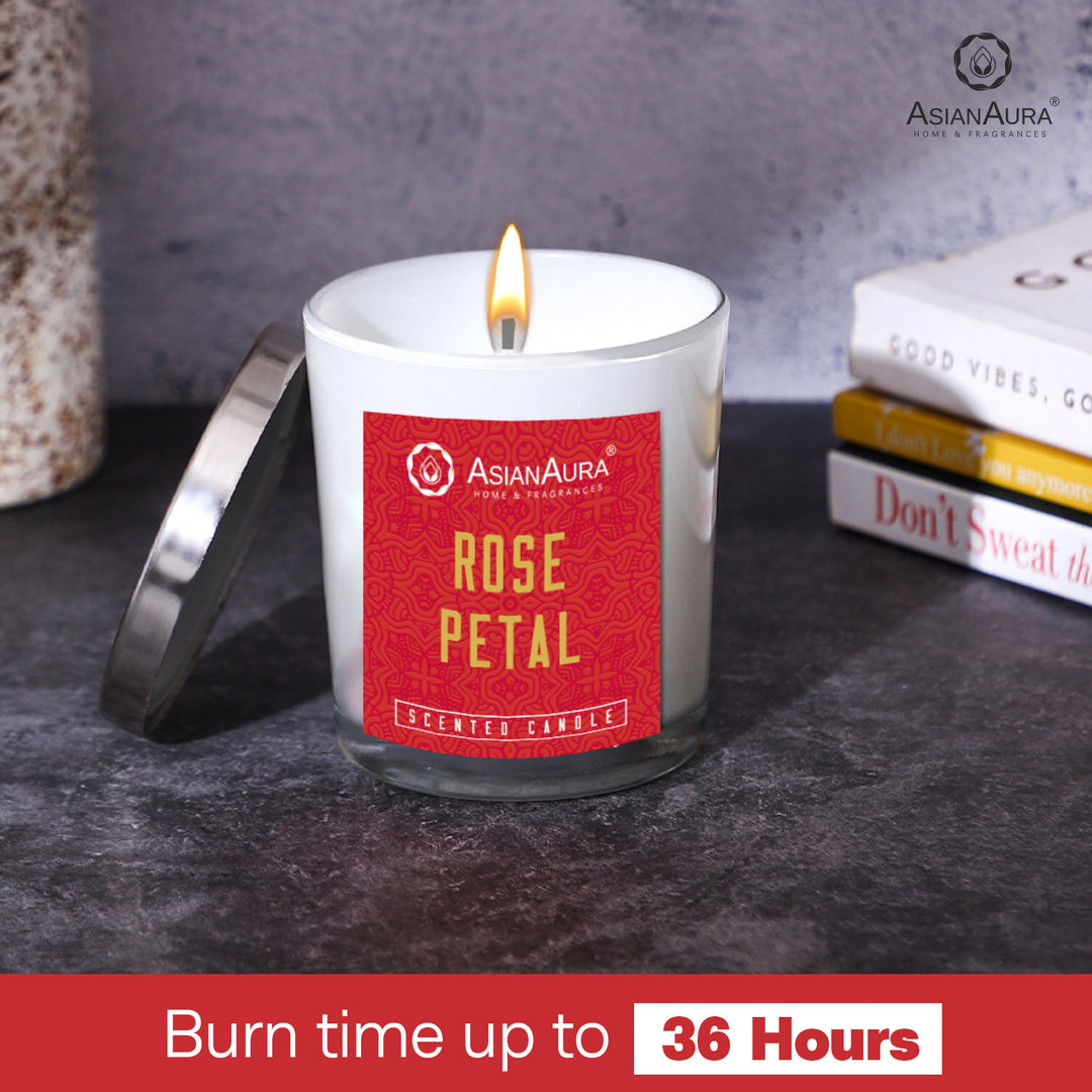 Scented Jar Candle - Rose Petal