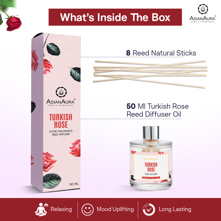 Air Diffuser Turkish Turkish Rose Reed Diffuser - 50 ml – Asian Aura