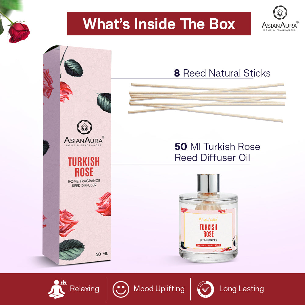 Turkish Rose Reed Diffuser - 50 ml