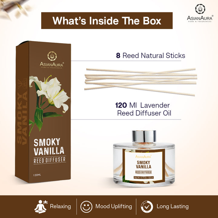 Smoky Vanilla Reed Diffuser - 120 ml