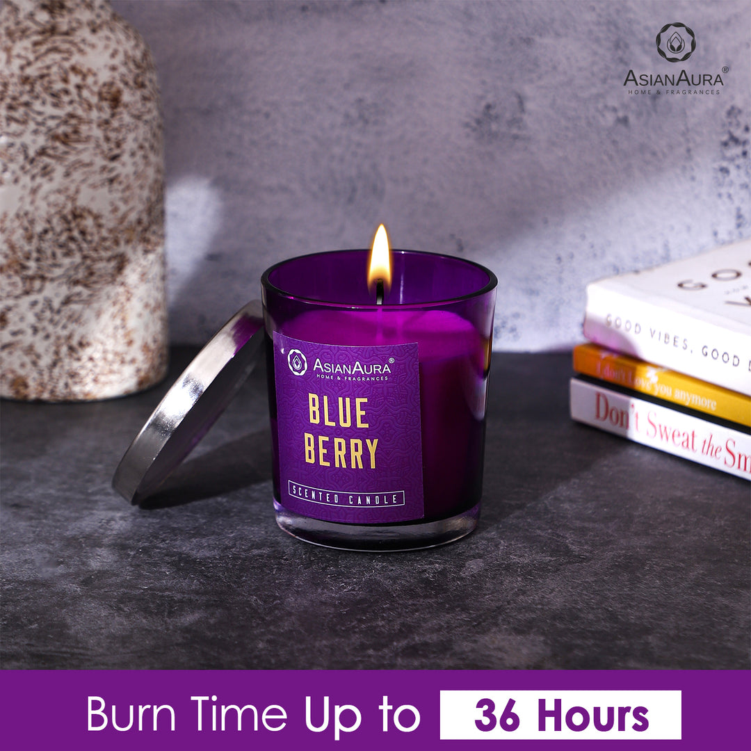 Scented Jar Candle - Blueberry