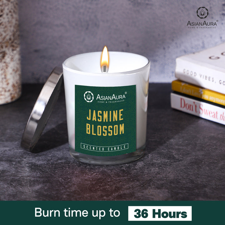 Scented Jar Candle - Jasmine Blossom