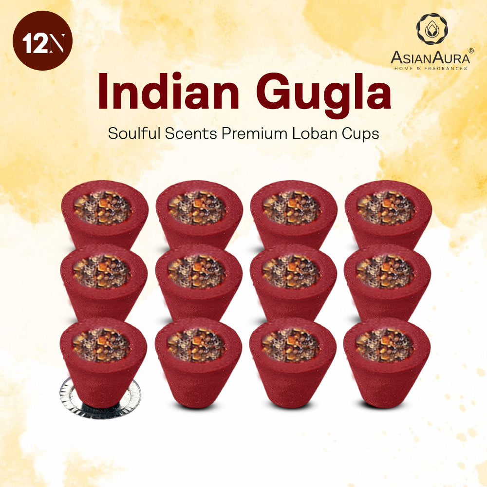 Premium Loban Cups -Indian Guggal (12N)