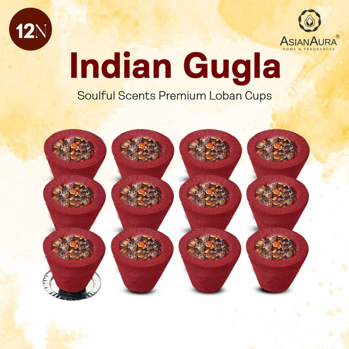 Premium Loban Cups -Indian Guggal (12N)