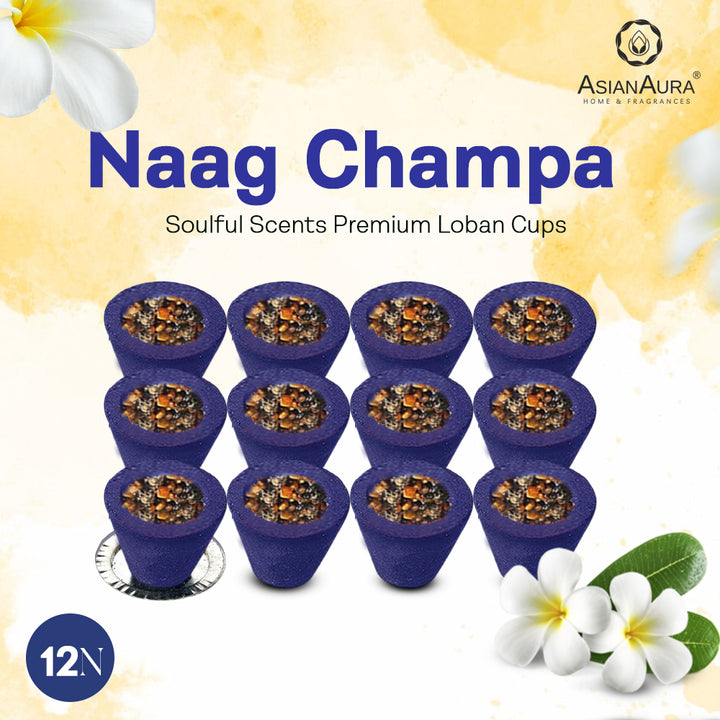 Premium Loban Cups - Naag Champa (12N)