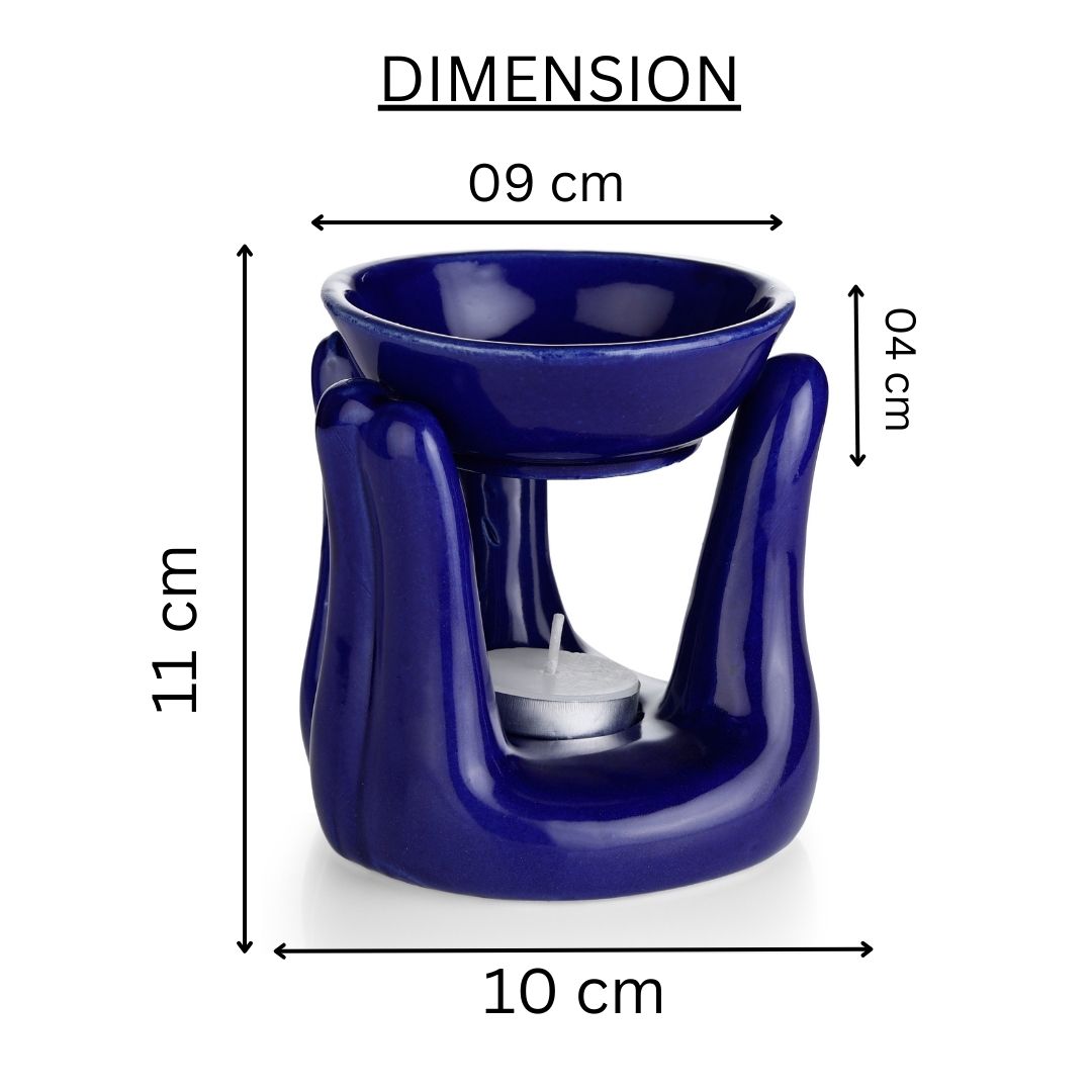 Hand Candle Diffuser- Dark Blue