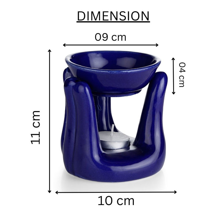 Hand Candle Diffuser- Dark Blue