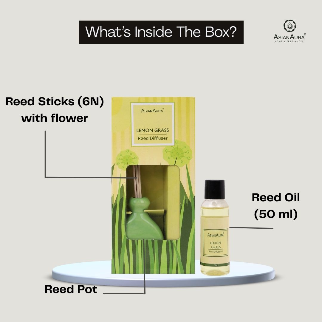 Reed Diffuser Giftset | Lemongrass Fragrance