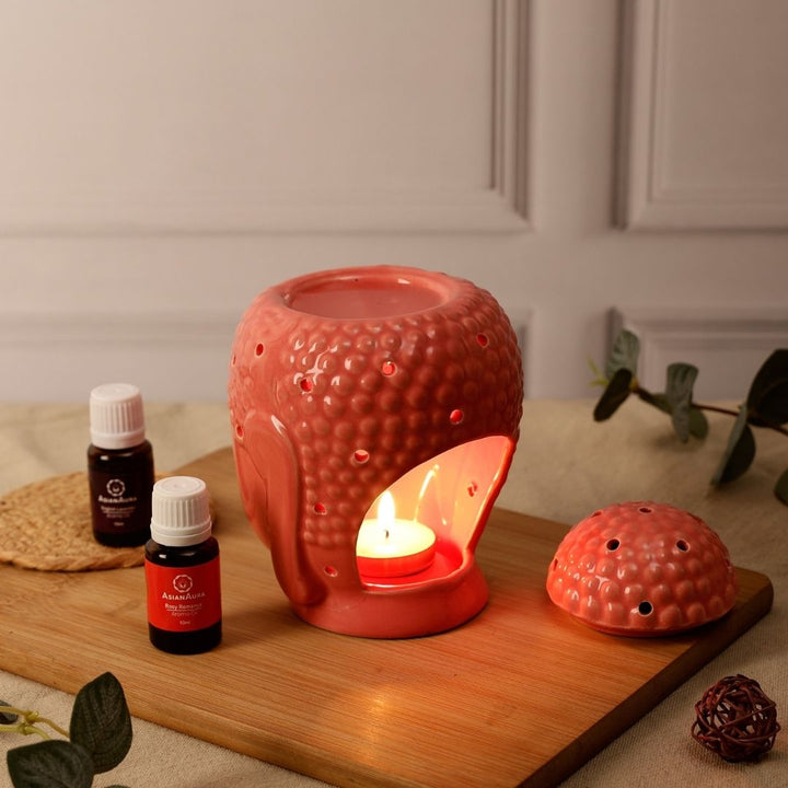 Buddha Candle Diffuser - Peach