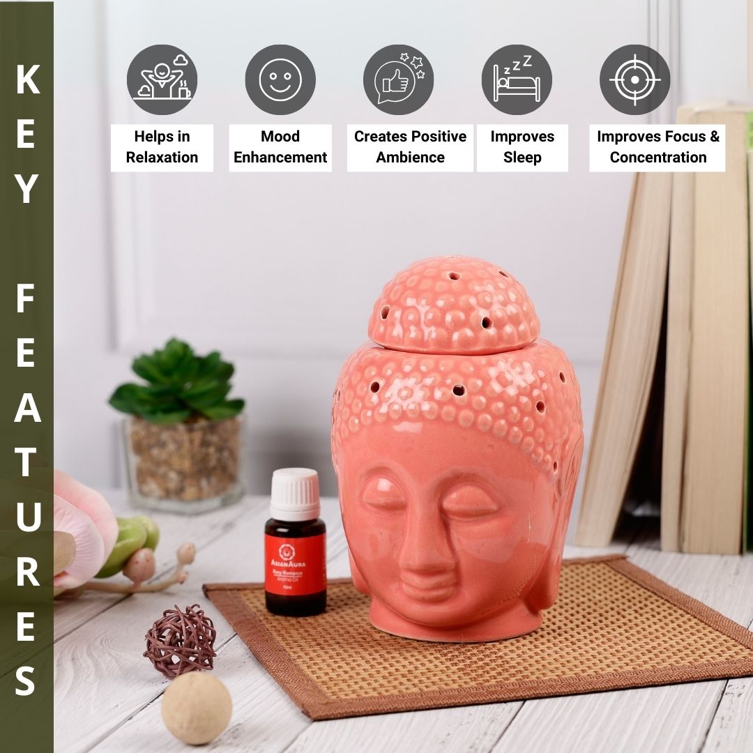 Buddha Candle Diffuser - Peach