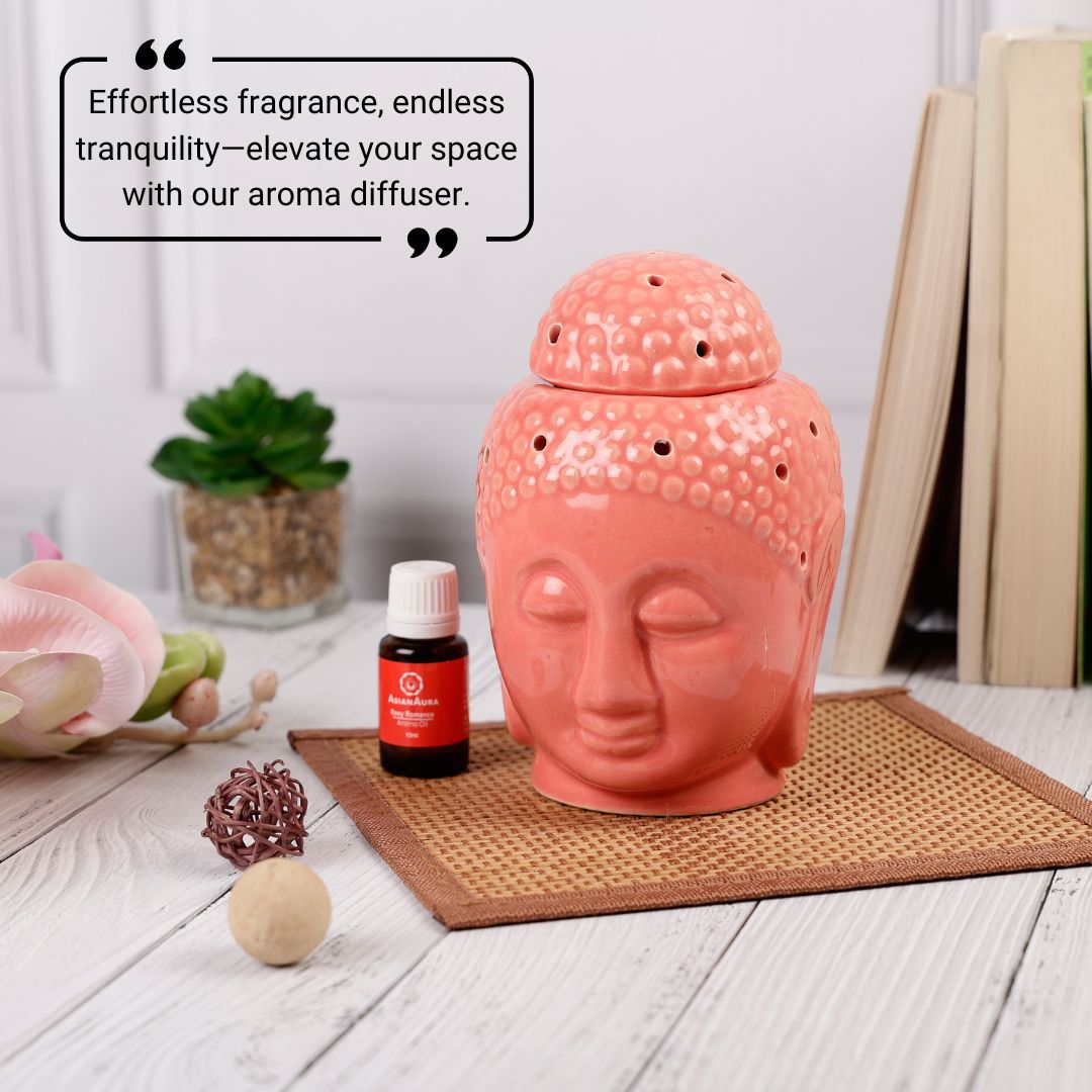 Buddha Candle Diffuser - Peach