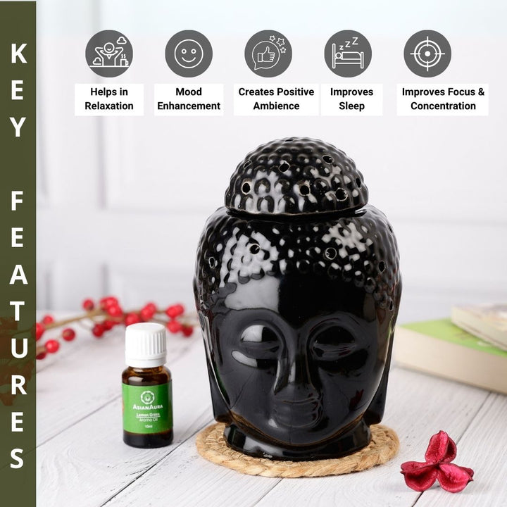 Buddha Candle Diffuser - Black