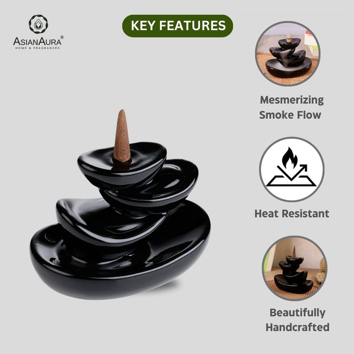 Zen Cascade Backflow Incense Burner