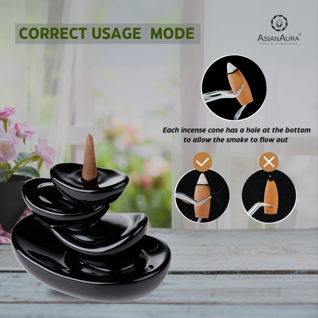 Zen Cascade Backflow Incense Burner