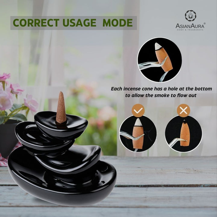 Zen Cascade Backflow Incense Burner