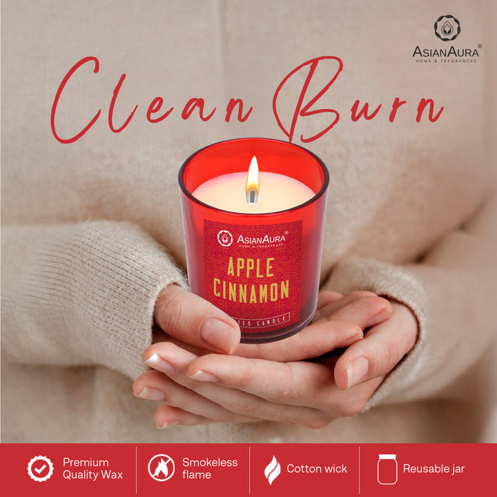 Scented Jar Candle - Apple cinnamon