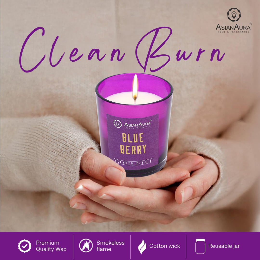 Scented Jar Candle - Blueberry
