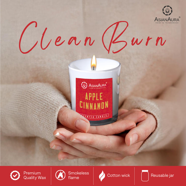 Scented Jar Candle - Apple Cinnamon