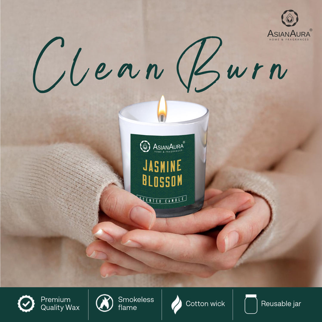 Scented Jar Candle - Jasmine Blossom
