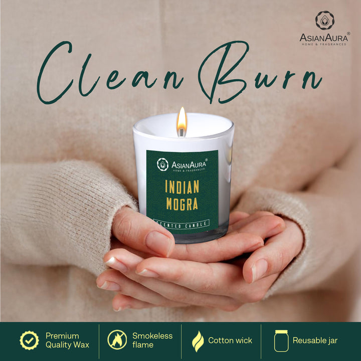 Scented Jar Candle - Indian Mogra