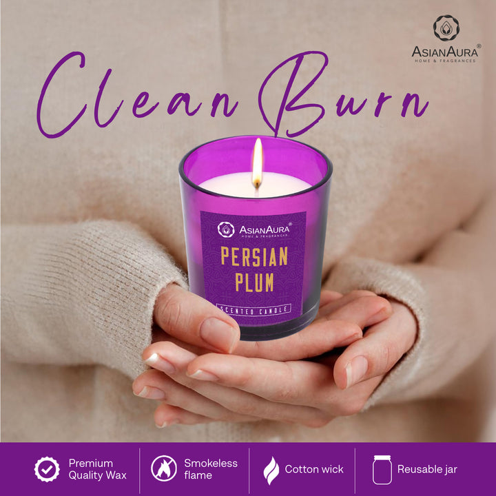 Scented Jar Candle - Persian Plum