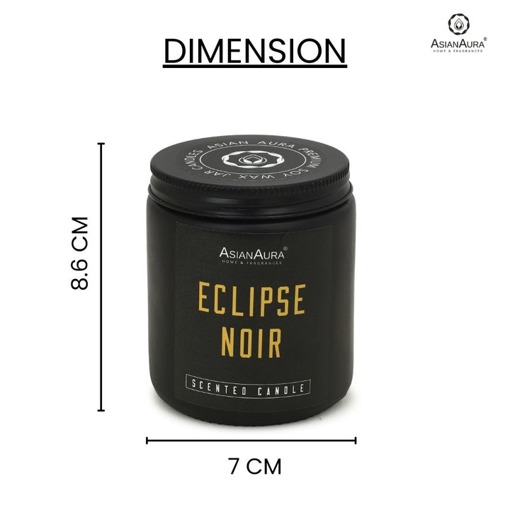 Black Screw Jar Candle - Eclipse Noir