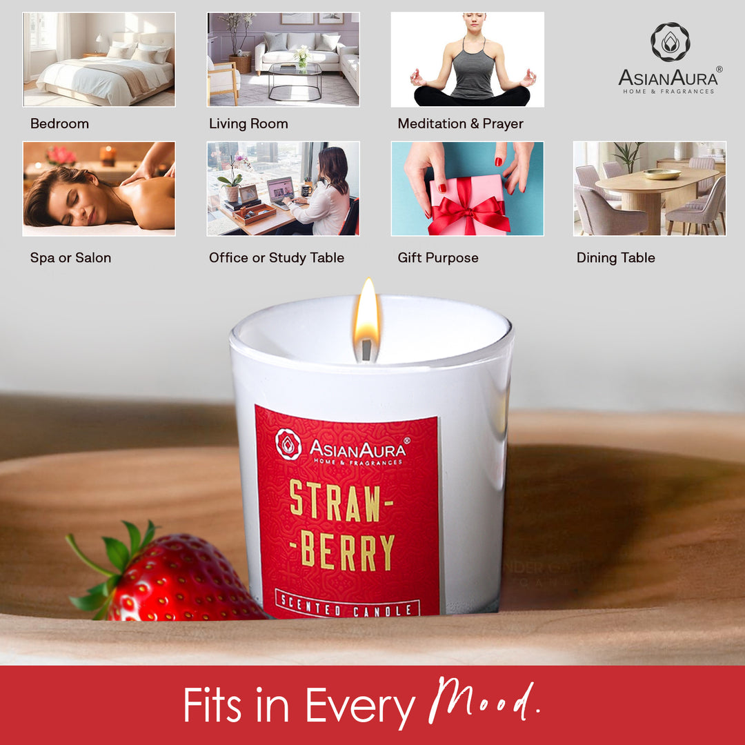 Scented Jar Candle - Strawberry