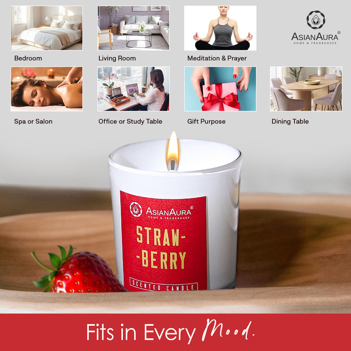 Scented Jar Candle - Strawberry